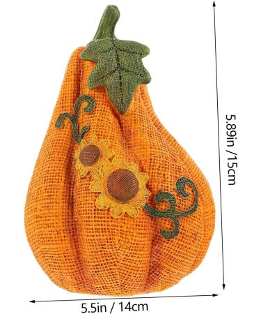 OUNONA 2pcs Resin Pumpkin Model Halloween Party Decor Office Decore Artificial Pumpkin Decoration Resin Pumpkin Ornament Home Decor Resin Crafts Small Pumpkins Fake Pumpkins - Buy Online on SooperMarket.com