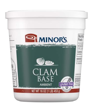 MINOR'S Clam Base and Stock, Great for Soups and Sauces, No Added MSG, Gluten-Free, 16 oz