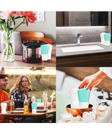 Buy Wllhyf 2-Piece Silicone Travel Bottles (37ml) - Refillable & Perfect for International Travel - Buy Online on SooperMarket.com