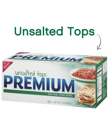Premium Unsalted Tops Saltine Crackers 192oz - Pack of 12 | Unsalted Crackers Bulk Buy - Buy Online on SooperMarket.com