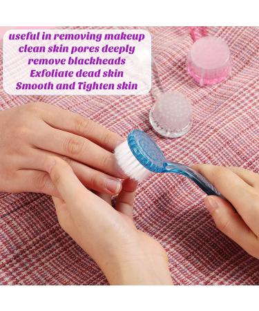6-Piece Facial Cleansing Brush Set with Soft Bristles - Exfoliating Face Brush for Makeup and Skincare Removal - Buy Online on SooperMarket.com