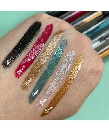 Mynena Yellow Gold Lip Gloss Topper | Shimmer Glossy Finish Liquid Lipstick with Jojoba Oil | Vegan & Cruelty-Free - Buy Online on SooperMarket.com