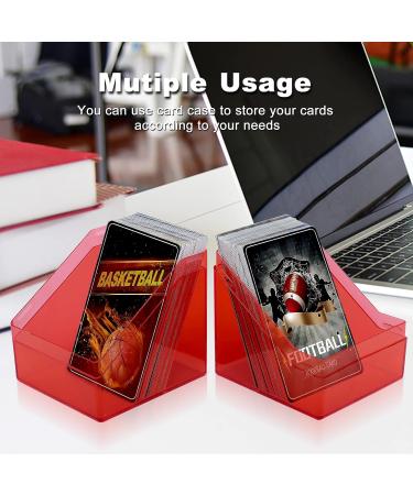 4 Pack Acrylic Trading Card Deck Cases - Fits 100+ Sleeved Cards - For YuGiOh, MTG, and Sports Cards - 4 Colors - Buy Online on SooperMarket.com
