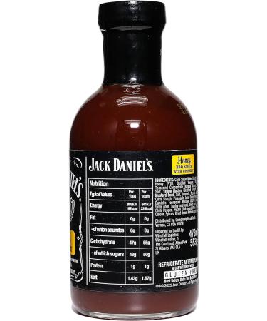 Jack Daniel Honey BBQ Sauce 553g - Gluten Free, No Preservatives - Barbecue Sauce Bottle - Buy Online on SooperMarket.com
