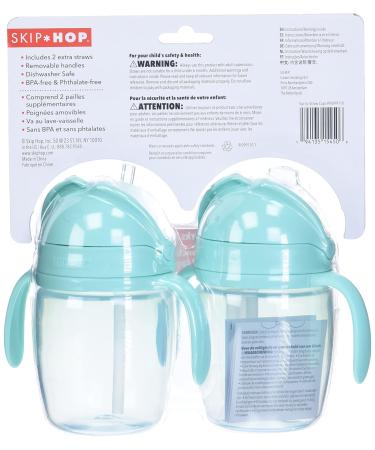 Skip Hop Toddler Sippy Cup Sip-to-Straw 2 Pack - BPA-Free and Leak-Proof - Buy Online on SooperMarket.com