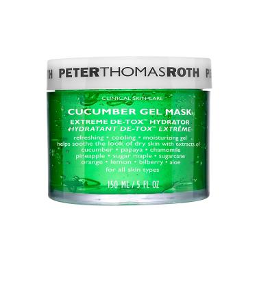 Peter Thomas Roth | Cucumber Gel Mask | Extreme De-Tox Hydrator  Cooling and Hydrating Facial Mask  Helps Soothe the Look of Dry and Irritated Skin  5 fl oz (Pack of 1)