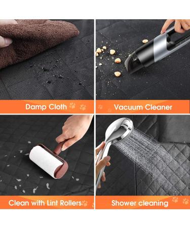Waterproof Dog Car Seat Cover | Scratchproof Pet Hammock with Side Flaps | Washable Nonslip Backseat Protector for Cars, Trucks, SUVs - Grey - Buy Online on SooperMarket.com