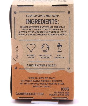 Sweet Orange and Calendula Scented Goat Milk Soap 100g - Buy Online on SooperMarket.com