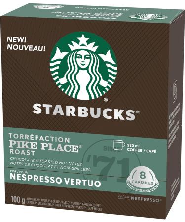Starbucks By Nespresso Pike Place Roast Coffee Pods Medium Roast Nespresso Vertuo Line & Smooth Caramel For NESPRESSO VERTUO Flavoured Blonde Roast Notes of Buttery Caramel and Vanilla Coffee+Smooth Caramel - Buy Online on SooperMarket.com