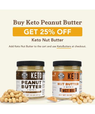 Keto Peanut Butter with Macadamia Nuts and MCT Oil 10oz - Low Carb Nut Butter Spread Fat Bomb Snack - Buy Online on SooperMarket.com