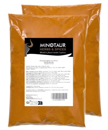 Minotaur Spices | Ground Turmeric Powder - Mild 2 x 500g (1 Kg) | Premium Quality for International Shipping - Buy Online on SooperMarket.com