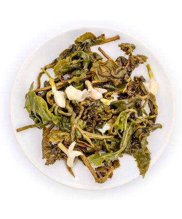 Oriarm Taiwan Jasmine Oolong Green Tea - 100g Loose Leaf - Alishan High Mountain Wulong Tea - Natural Jasmine Flavor - Buy Online on SooperMarket.com