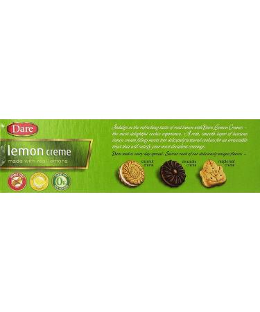 Dare Cookie Lemon Creme 10.2oz (290g) Pack of 2 - 12.3 Ounce Delicious Treats - Buy Online on SooperMarket.com