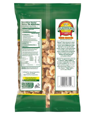 Guerrero Tender Cracklin 6.5 oz - Authentic Mexican Pork Rinds - Buy Online on SooperMarket.com
