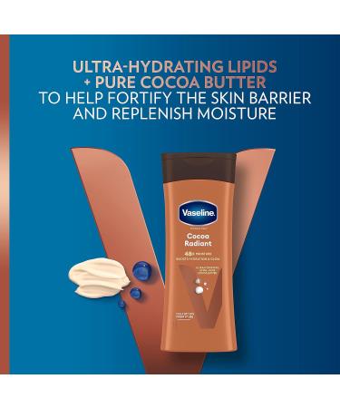 Vaseline Intensive Care Cocoa Radiant Body Lotion 400ml - 100% Cocoa Butter for Dry Skin - Buy Online on SooperMarket.com