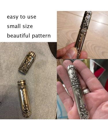 Portable Sewing Needle Storage Case - Vintage Embroidery Holder Box for Hand Sewing Needles - DIY Sewing Tools (Silver) - Buy Online on SooperMarket.com