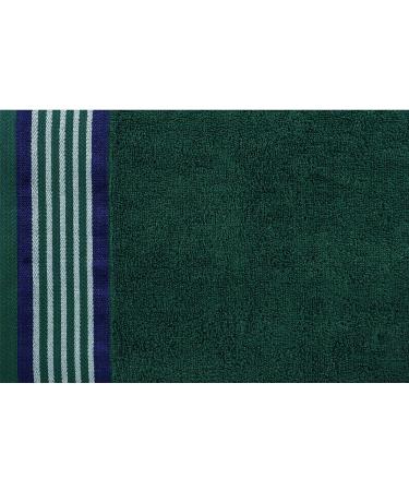 CASA COPENHAGEN 550 GSM 12x12 Inches Washcloths Towels Set of 24 - Super Soft Egyptian Cotton Towels for Bathroom & Kitchen in Wimbledon Blue and Green - Buy Online on SooperMarket.com