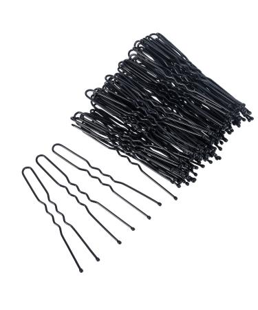 100 Pack Black U Shaped Bun Hair Pins (6 cm) with Storage Box and Bag - 100 Count - Buy Online on SooperMarket.com