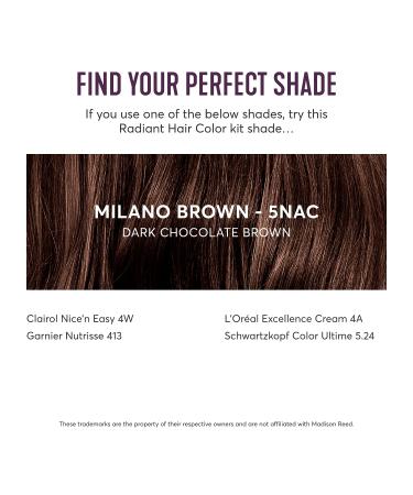Madison Reed Radiant Hair Color Kit Milano Brown (5NAC) Shades of Black 1 Pack - Buy Online on SooperMarket.com