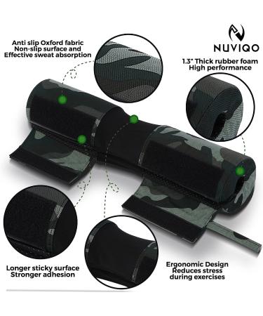 Barbell Squat Pad - Thick Foam Neck & Shoulder Protection for Squats, Lunges & Hip Thrusts - Fits Olympic Standard Bar - Green - Buy Online on SooperMarket.com