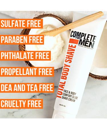 Sensitive Skin Shaving Cream for Men | Irritation-Free Face & Body Glide | Protect Against Razor Burn - Everyday Comfort - Buy Online on SooperMarket.com