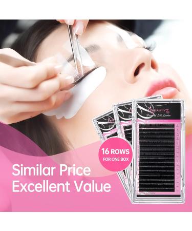 Shop WeiMB Single Eyelashes - 1:1 Glossy Silk Volume Extensions | D-Curl 0.07mm Thickness | 4 PCs (11mm-11mm-12mm-12mm) - International Shipping - Buy Online on SooperMarket.com
