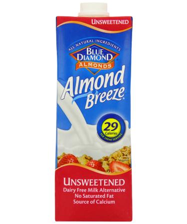 Blue Diamond Almond Breeze Unsweetened Milk 1 x 1000ml