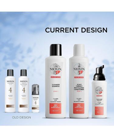 Nioxin System 4 Scalp Cleaning Shampoo & Therapy Conditioner Set for Color Treated Hair with Progressed Thinning - Buy Online on SooperMarket.com