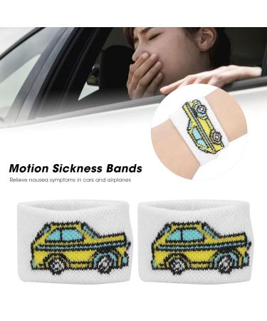 Acupressure Anti-Nausea Wristbands for Cars & Airplanes - Washable, Reusable, Non-Slip Fit - Buy Online on SooperMarket.com