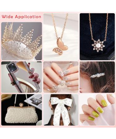 2032 Piece Self Adhesive Hair Gems, Pearls & Jewels Stickers - 7 Sizes for Makeup, Crafts & Home Decor - Buy Online on SooperMarket.com