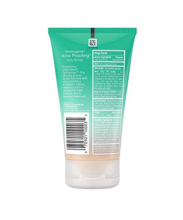 Neutrogena Acne Proofing Daily Facial Scrub - Salicylic Acid Treatment - Exfoliating Face Wash - 4.2 oz - Buy Online on SooperMarket.com