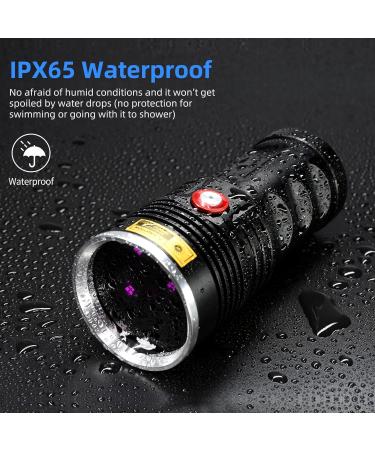 Darkbeam UV Torch 365nm Flashlight | Rechargeable Blacklight 36W LED | Portable Pet Urine Detector | Resin Curing & Leak Detection - Buy Online on SooperMarket.com