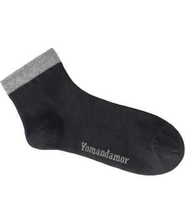 Yomandamor Bamboo Diabetic Socks for Men - 6 Pairs, Size 10-13, Lightweight & Seamless Ankle Socks in Black - Buy Online on SooperMarket.com