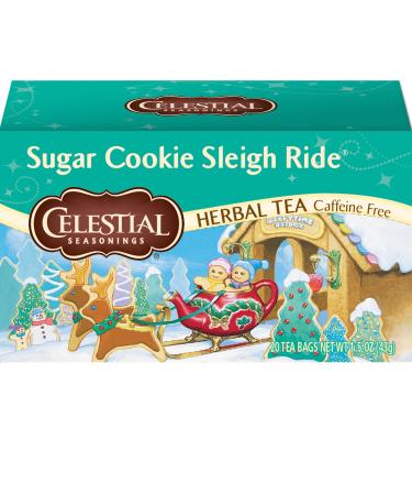 Celestial Seasonings Herbal Tea, Sugar Cookie Sleigh Ride, 20 Count Box
