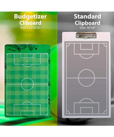 Coach's Clipboard Bundle: Dry Erase Board with Whistle & Markers - Double Sided for Soccer Coaching - Buy Online on SooperMarket.com