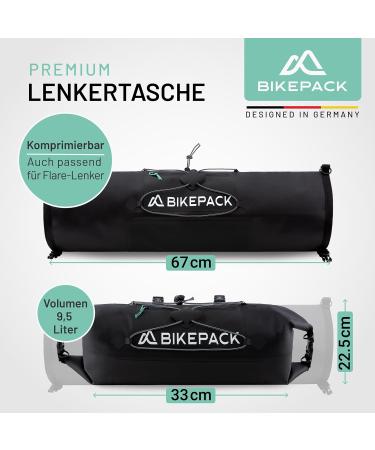 100% Waterproof Bike Pack Handlebar Bag | Ideal for eBike Racing & Gravel Bikes - Premium Quality Bicycle Pocket Accessories - Buy Online on SooperMarket.com