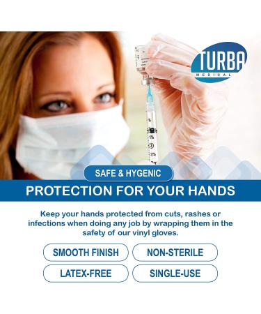 200 Small Disposable Vinyl Gloves - Non Sterile, Latex Free, Food Safe - 100 Count Box - Buy Online on SooperMarket.com