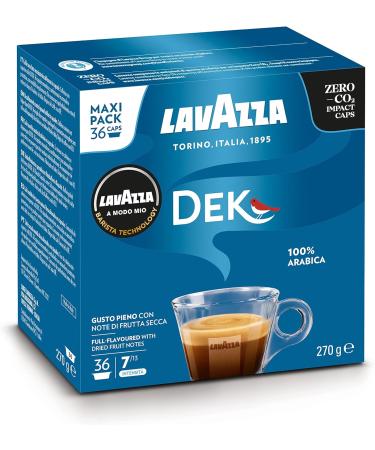 Lavazza A Modo Mio Dek Cremoso 36 Decaffeinated Coffee Capsules (10) - Buy Online on SooperMarket.com