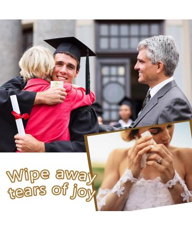 100 Pack Wedding Tissues for Guests - Pocket Size 3 Ply Travel Tissues - Graduation & Party Ceremony Favors - Buy Online on SooperMarket.com
