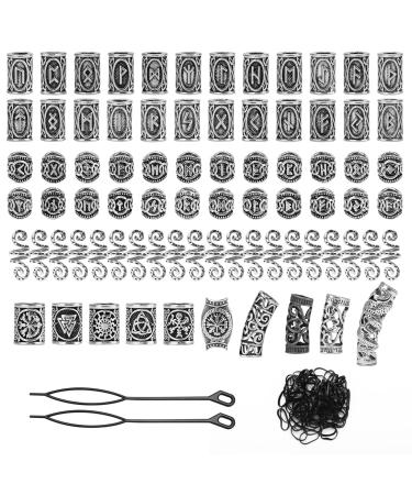 Viking Beard Beads for Men  Coldairsoap Viking Norse Rune Beard Beads Jewelry Dreadlocks Beads Viking Accessories for Men DIY Jewelry Craft Making Viking Hair Beads