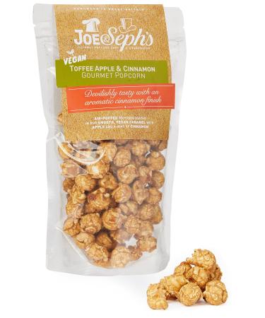 Joe & Seph's Vegan Toffee Apple with Cinnamon Popcorn (1x80g) 1 Star Great Taste Award gourmet popcorn air-popped popcorn popcorn bag popcorn for a party sweet popcorn 80 g (Pack of 1) Vegan Toffee Apple with Cinnamon