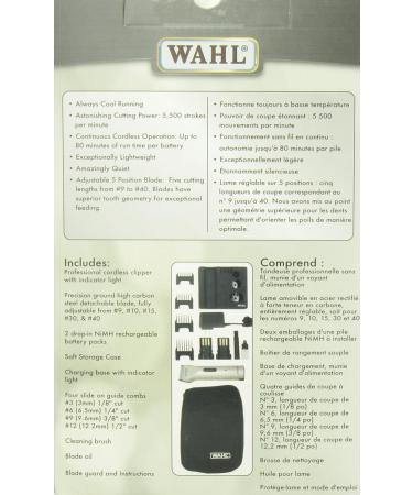 Wahl Canada Arco Purple with Paws Professional Clipper With Continuous Cordless Operation Astonishing Cutting Power Exceptionally Light-Weight and Quiet with 5 Position Adjustable Blade Cool Running Blades and Cool Bodied Clipper Resist s Rust and Corrosi - Buy Online on SooperMarket.com