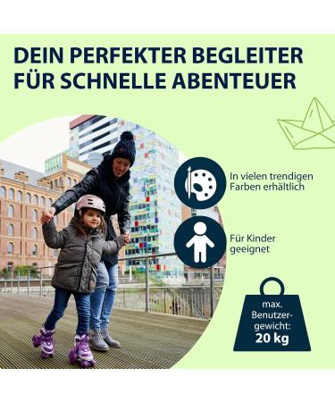 Buy Hudora My First Quad Roller Skates for Kids - Adjustable Sizes & Colors - High-Quality Safe Lightweight & Ideal for Children up to 20kg - Buy Online on SooperMarket.com