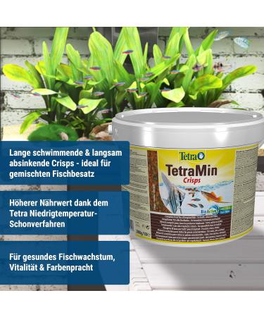 Tetramin Crisps - Premium Fish Feed for Tropical Decorative Fish | 10L 2kg Pack | High Nutrition & Low Water Pollution - Buy Online on SooperMarket.com
