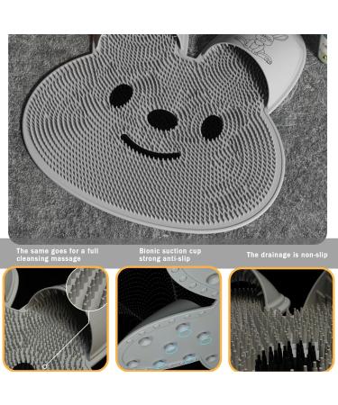 Foot Scrubber Mat with Non-Slip Suction Cups Silicone Foot Scrubber in Shower Hands-Free Foot Cleaner for Shower Cute Rabbit Shape Foot Washer - Buy Online on SooperMarket.com