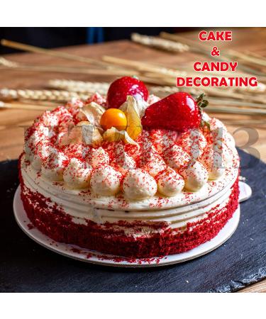 Lux Life Edible Glitter - Food Grade Edible Glitter Dust - Edible Dust Sprinkles for Cake Decorating  Cupcakes  Cake Pops  Drinks and Desserts - Edible Dusting Powder Adds Bright and Glittery Sheen (Orange) - Buy Online on SooperMarket.com