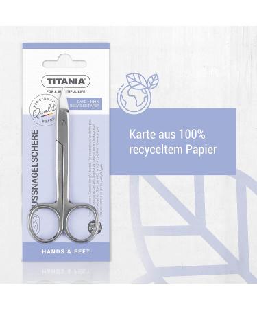 Titania Footnail Scissors (11cm) - Extra Sharp Stainless Steel Nail Scissors for Foot Care & Pedicure - Buy Online on SooperMarket.com