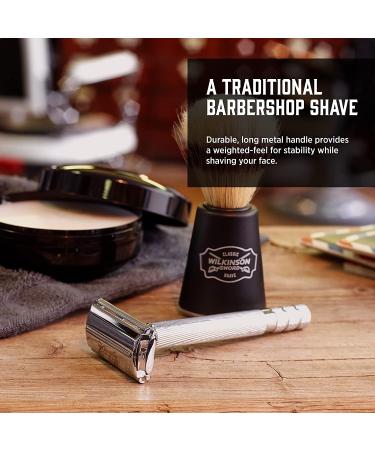 Wilkinson Sword Double Edge Razor for Men + 5 Razor Blade Refills - Smooth Shave - Buy Online on SooperMarket.com