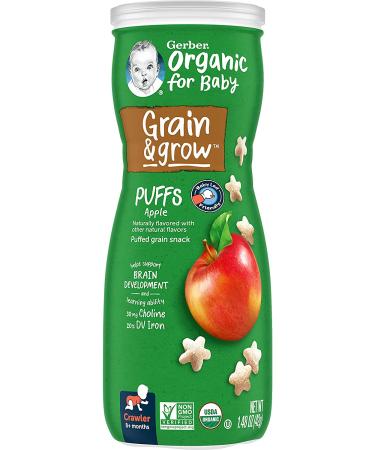 Gerber Organic Apple Puffs for 8+ Months â€“ 1.48 oz (42 g) | Healthy Snack for Babies - Buy Online on SooperMarket.com