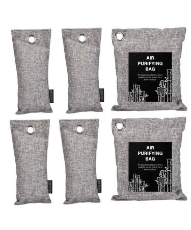 La Bellef e bamboo activated carbon air purifier car air freshener & space fresh natural deodorant for shoes activated carbon made of bamboo Perfect odor remover 6 pack (4x75g 2x200g)